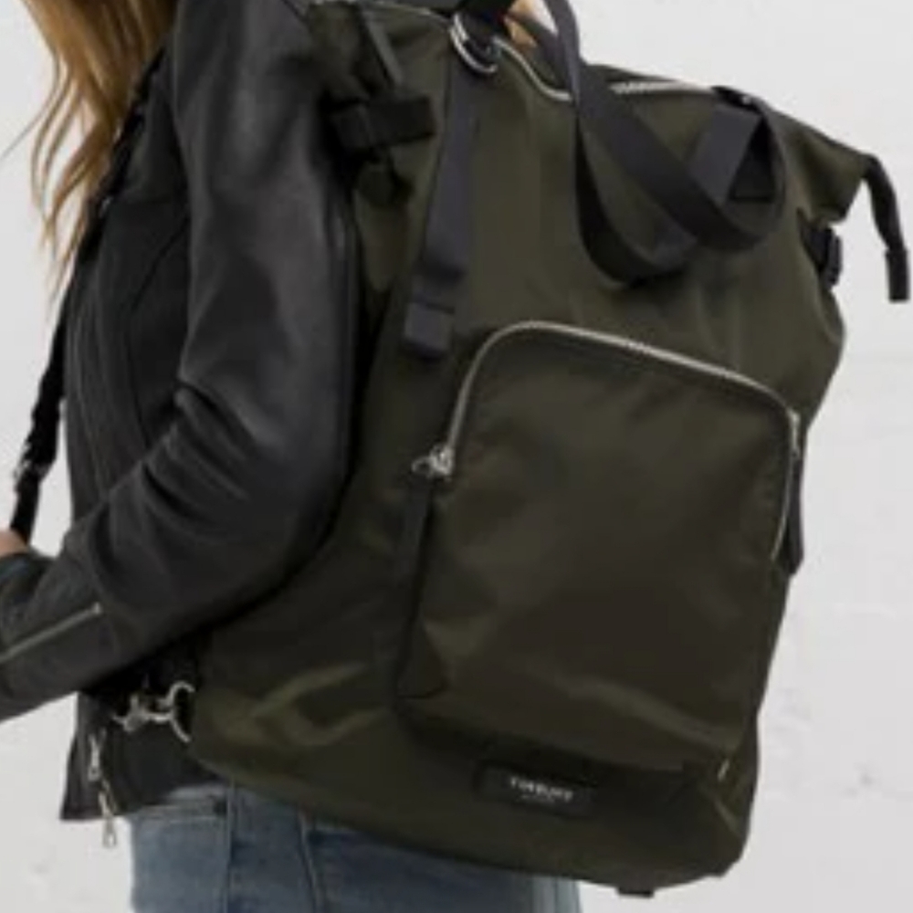 Timbuk 2 Rucksack black duel use backpack and tote bag. Unisex